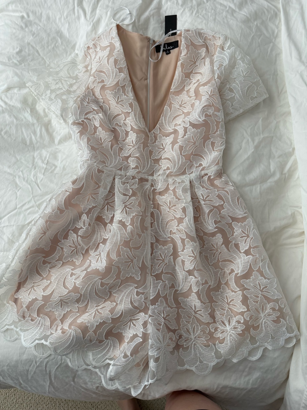 Lulu's White Lace Romper